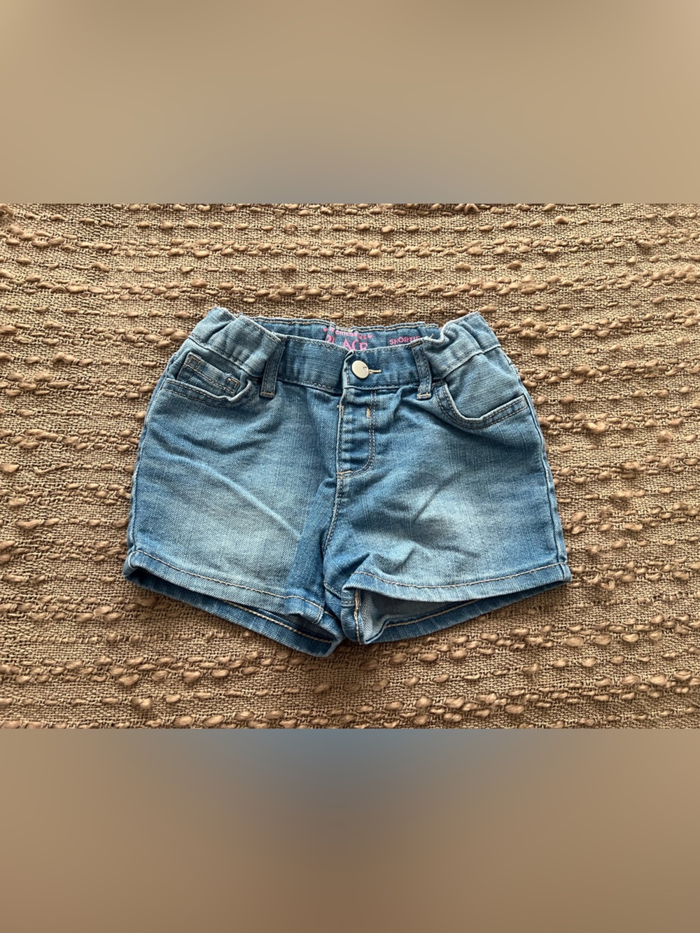 The Children's Place Light Blue Denim Jean Shorts for Girls
